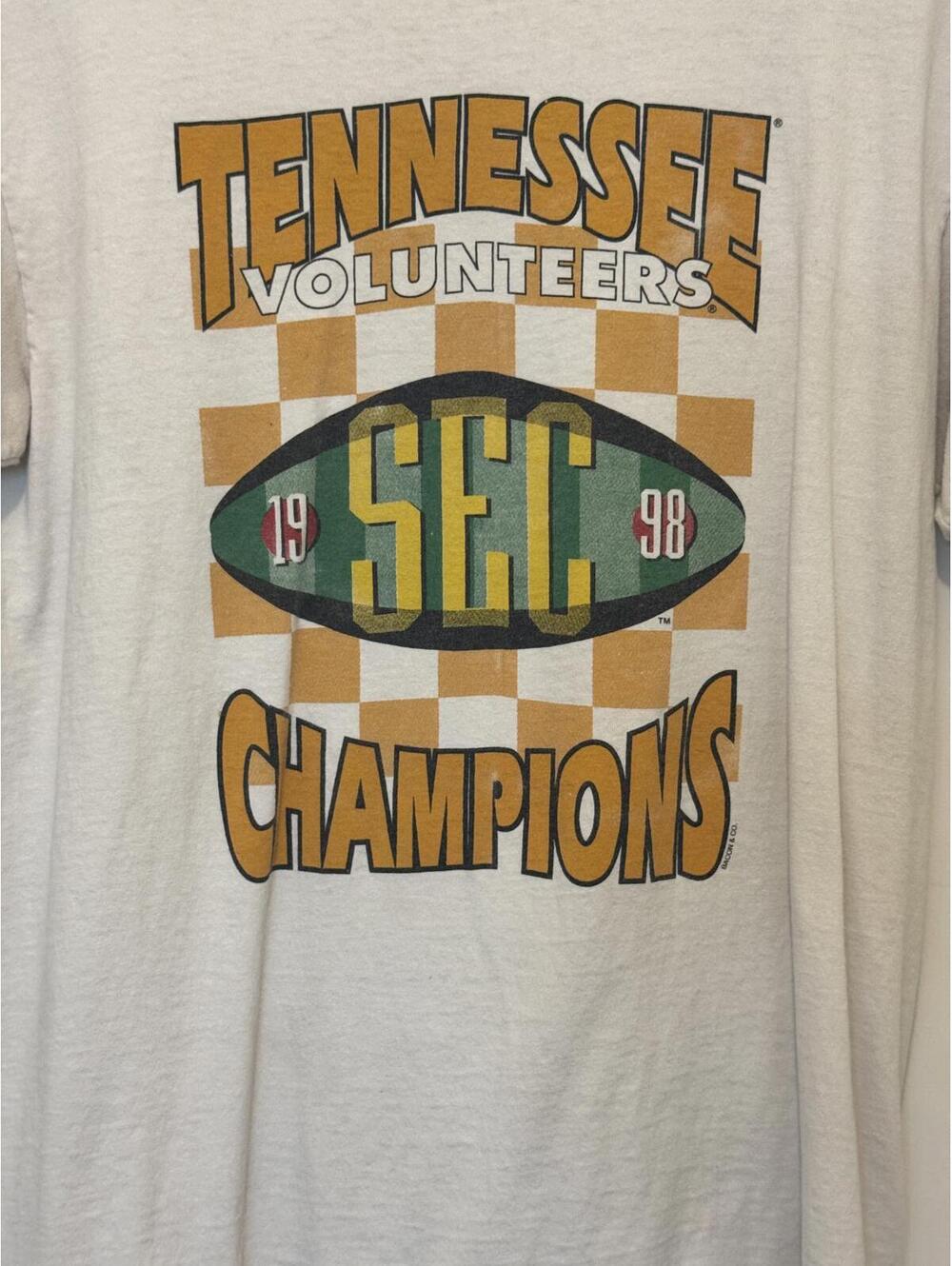 1998 Tennessee Volunteers SEC Champions Vintage T-Shirt